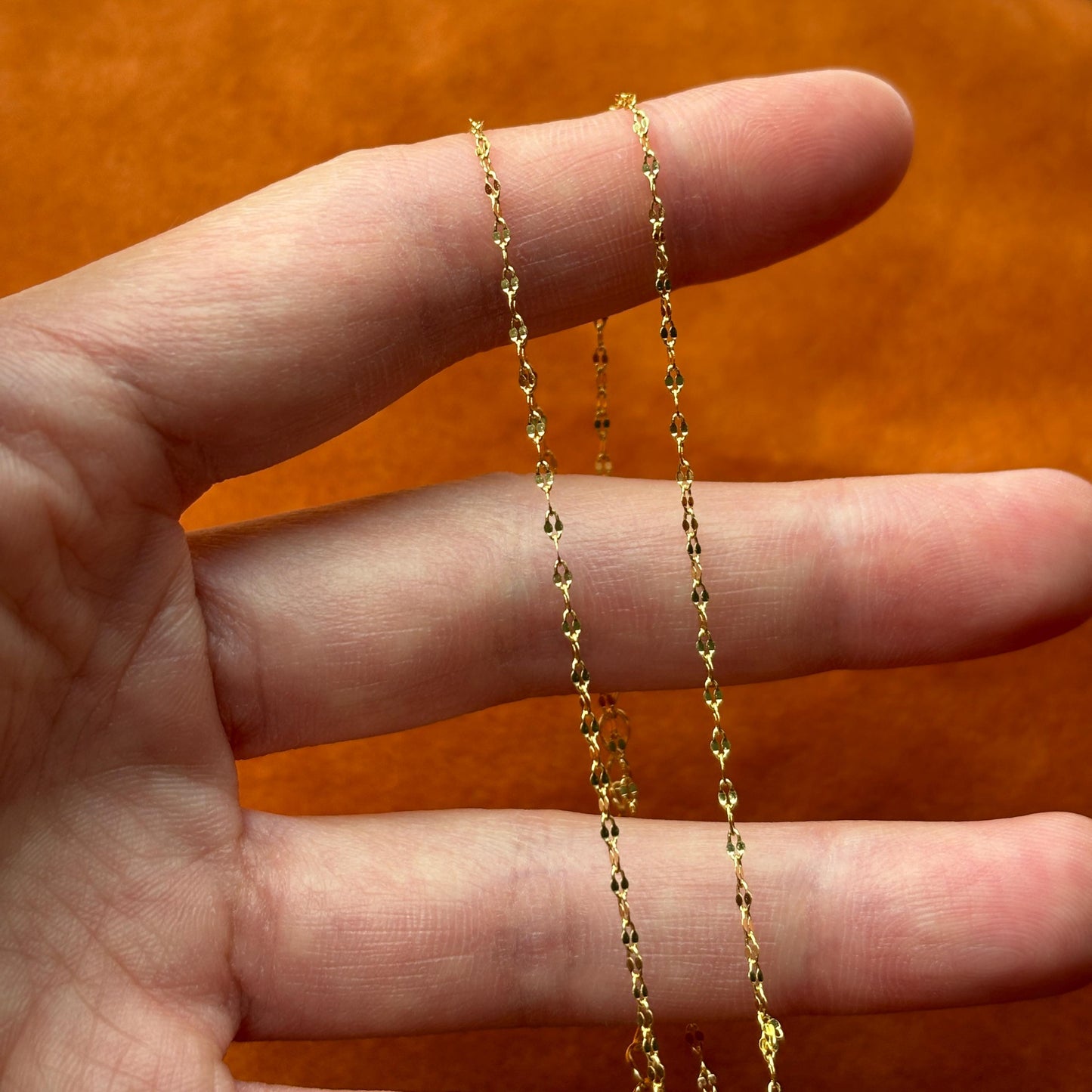 Golden Chain Choker, Basic Shiny Clavicle Necklace, Gold Plated Sterling Silver Minimalist Everyday Jewellery, Dainty Elegant Jewelry
