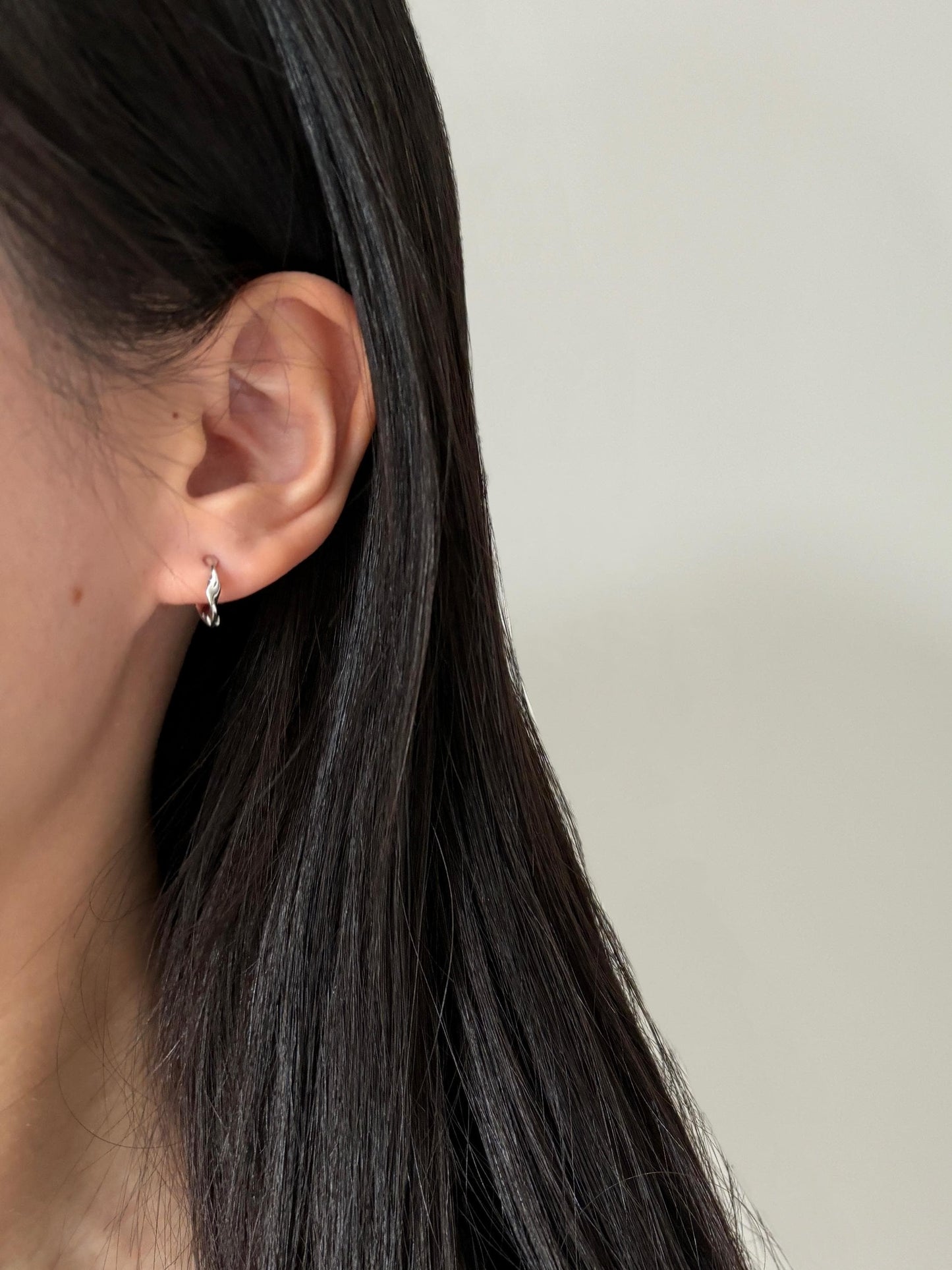 Twisted Huggie, Solid 925 Sterling Silver Spiral Earrings, Twist Hoops Jewelry, Daily Basic Everyday Hoop, 14K Gold Plated Jewellery