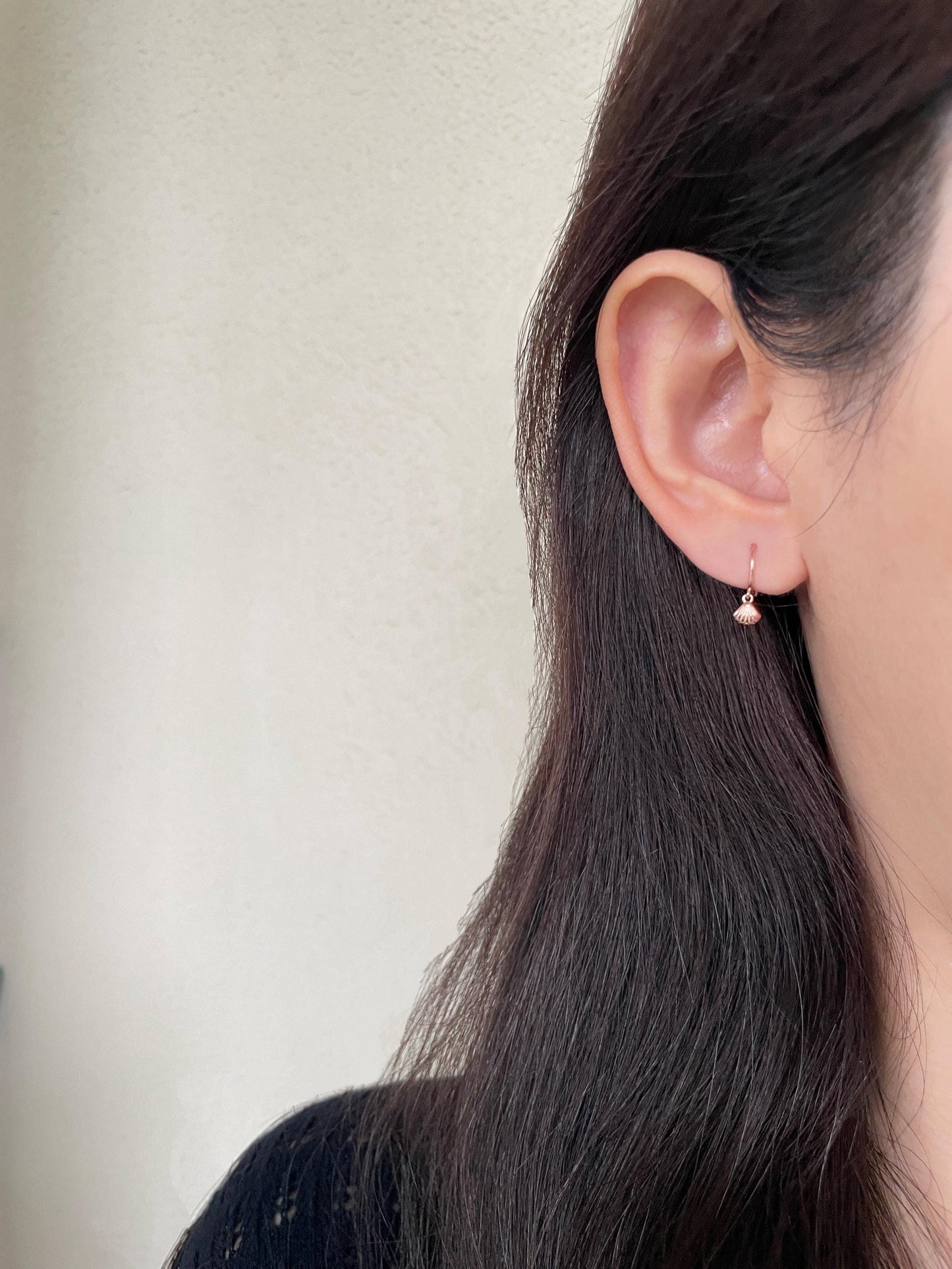 Cute Starfish Shell Hoops, Small Lovely Seashell Drop Dangle Earrings, Ocean Beach Sea Jewelry, Dainty Mini Gold Plated 925 Silver Jewellery