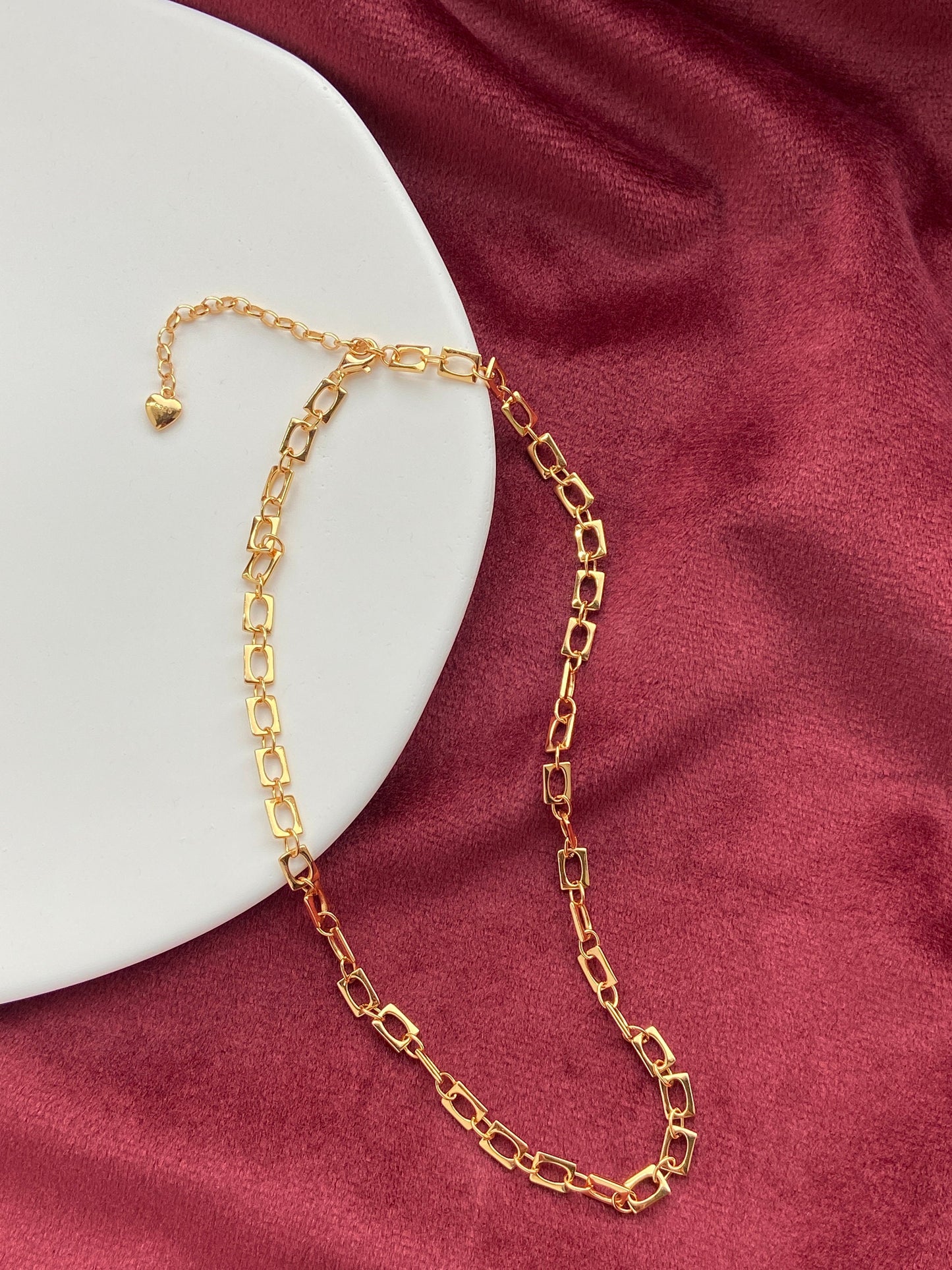 Dainty Golden Chain Choker, 18K Gold Plated 925 Sterling Silver Choker Necklace Jewellery, Fashion Daily Everyday Basic Jewelry