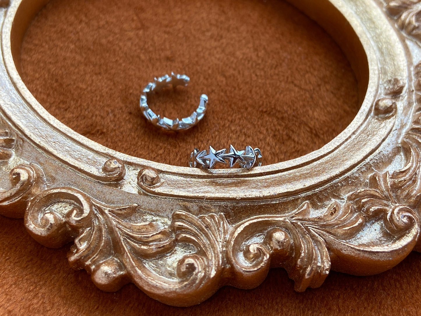 Basic Simple Star Ear Cuffs, Cute Lovely Star Non-Piercing Earrings Jewelry, Daily 14K Gold Plated 925 Sterling Silver Earrings Jewellery