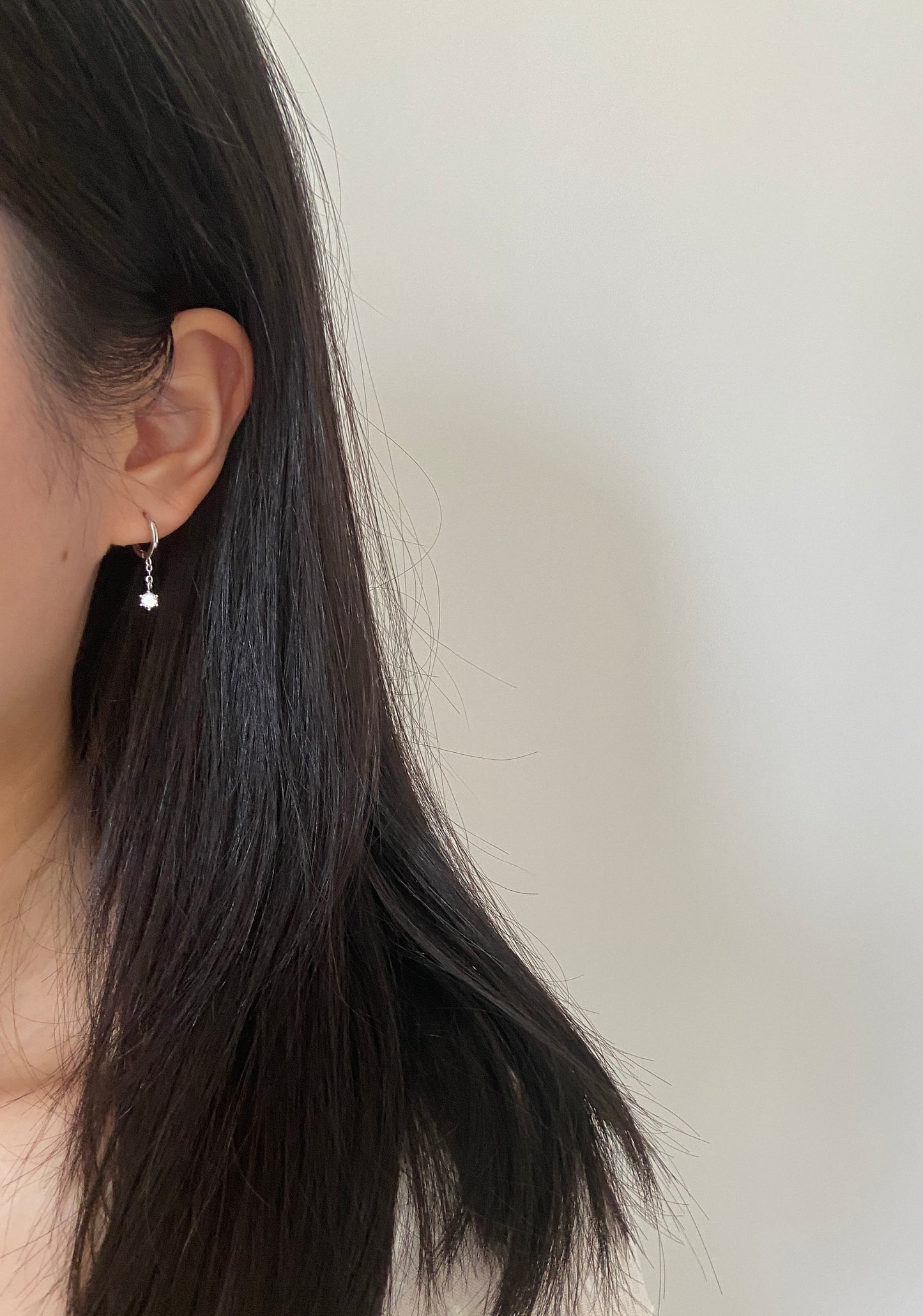 Shiny Star Hoop Earrings, 14K Gold Plated 925 Sterling Silver Hexagram Drop Earrings