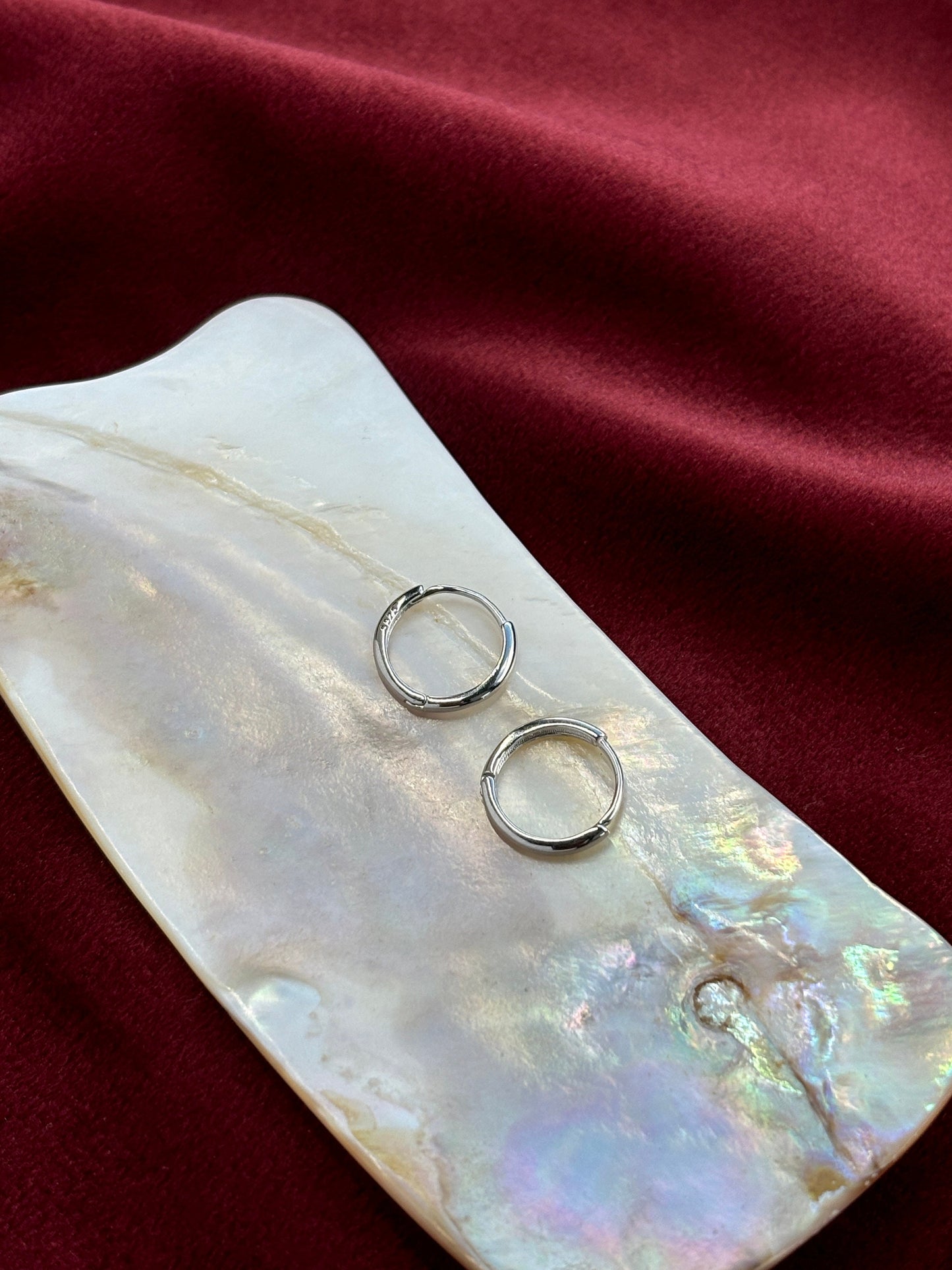 Dainty Minimalist Huggie, Golden Basic Hoop Earrings, Elegant Silver Thin Mini Jewelry, Daily 14K Gold Plated 925 Sterling Silver Jewellery