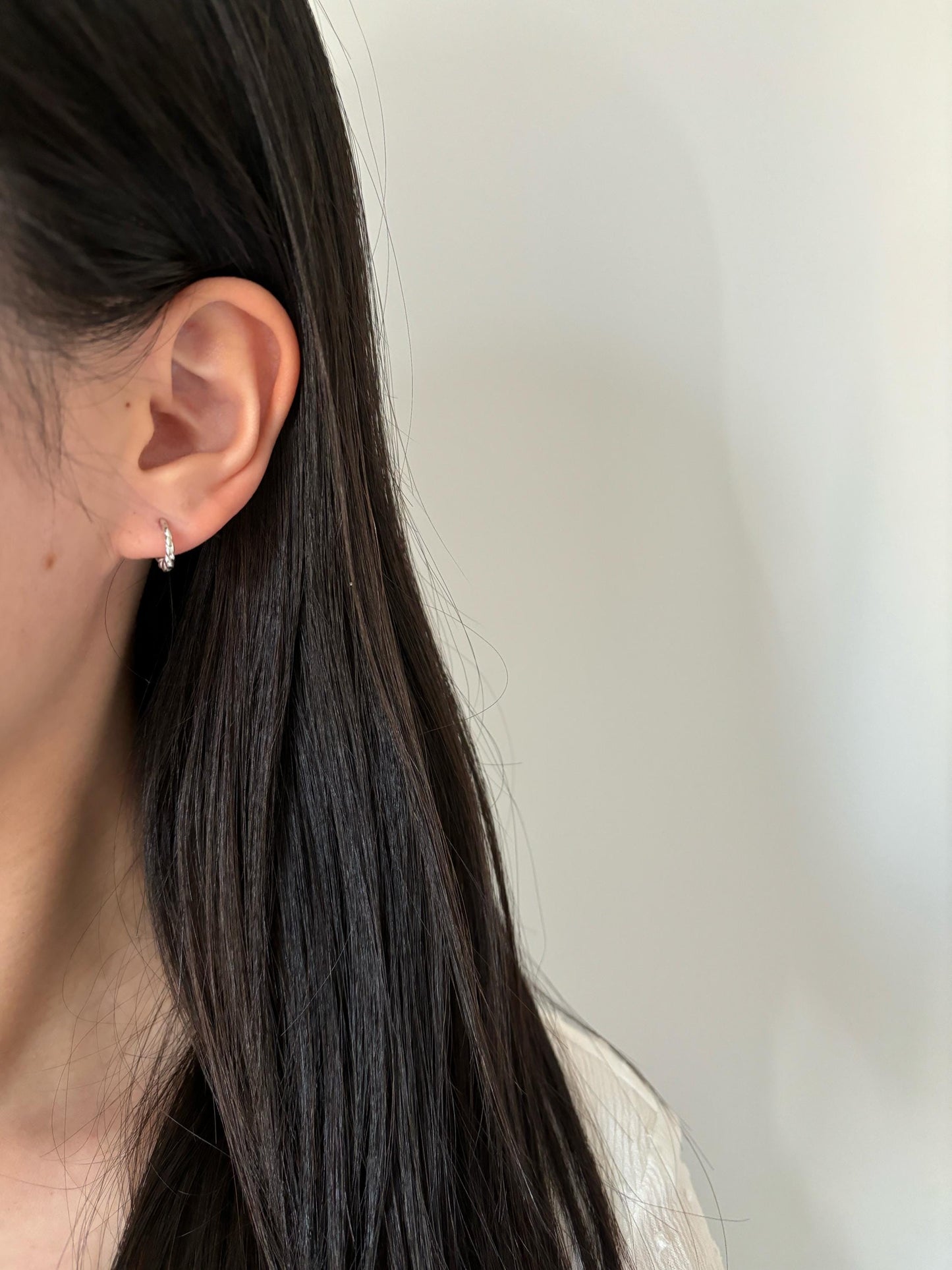 Golden Twist Hoops, Silver Spiral Earrings, Twisted Huggie Jewelry, Daily Basic Golden Hoop, 14K Gold Plated 925 Sterling Silver Jewellery