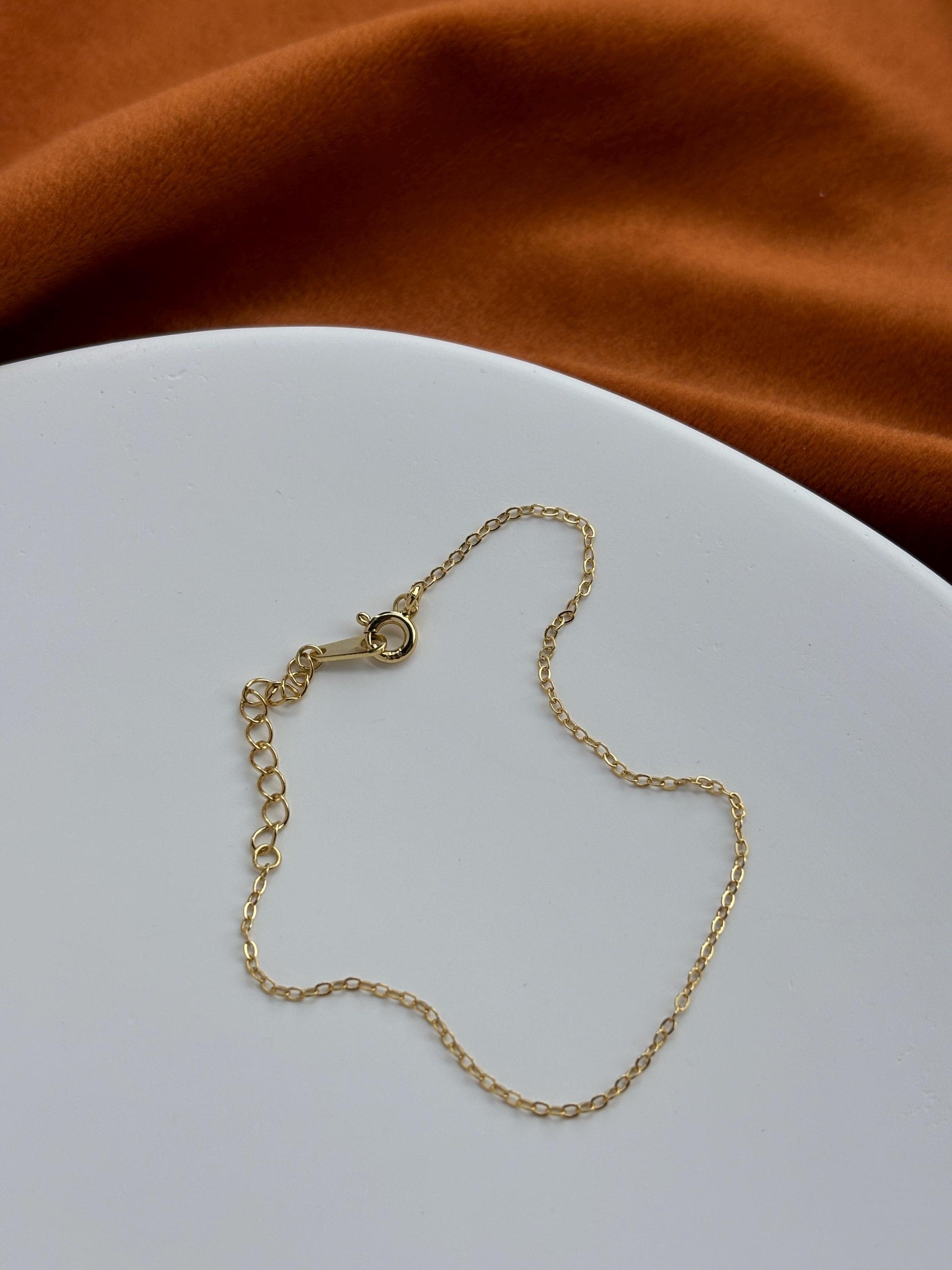 Daily Everyday Basic Minimalist Silver Bracelet, Golden Thin Chain Bracelet, Gold Plated Sterling Silver Jewellery, Dainty Elegant Jewelry