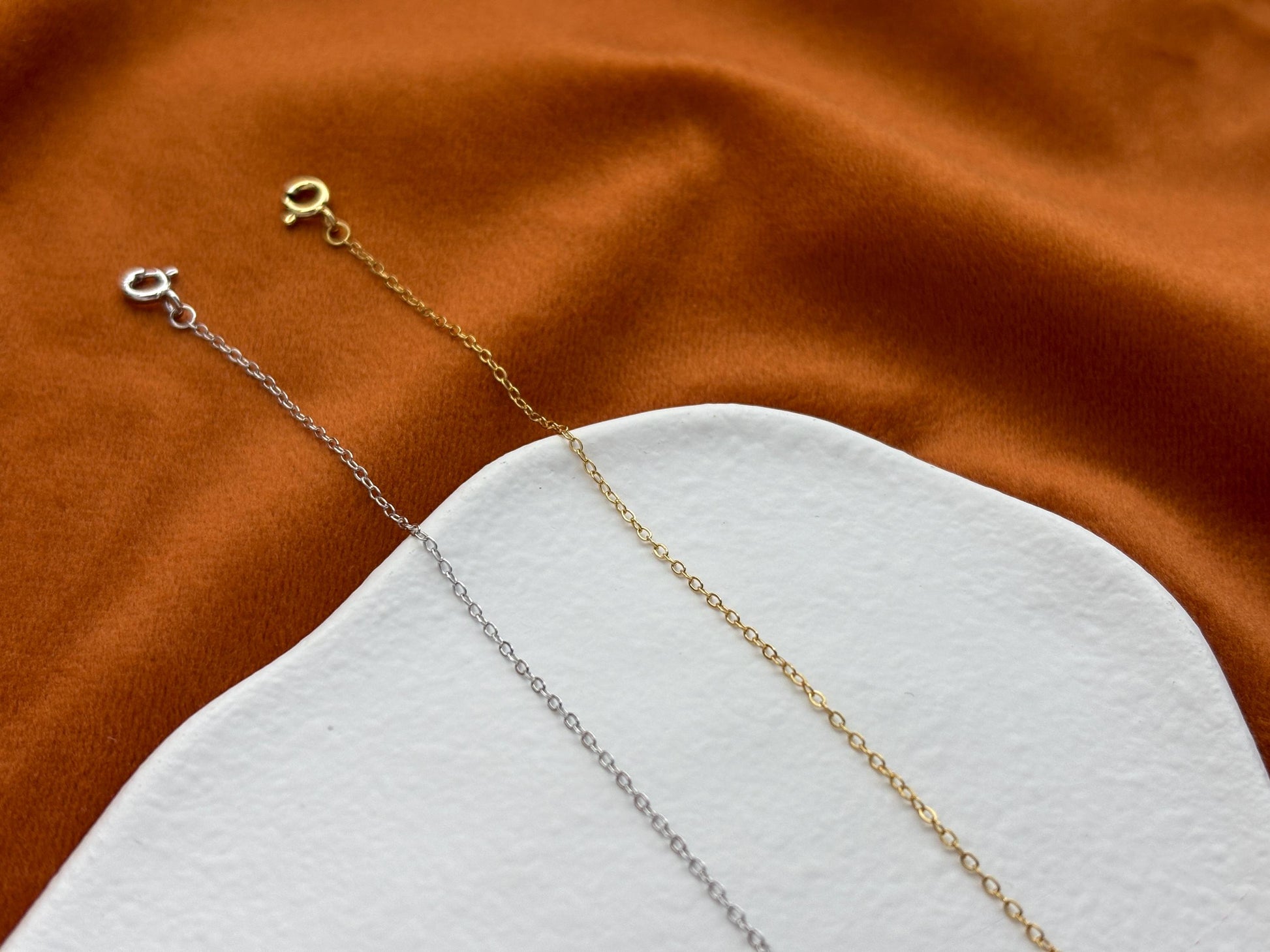 Daily Everyday Basic Minimalist Silver Bracelet, Golden Thin Chain Bracelet, Gold Plated Sterling Silver Jewellery, Dainty Elegant Jewelry