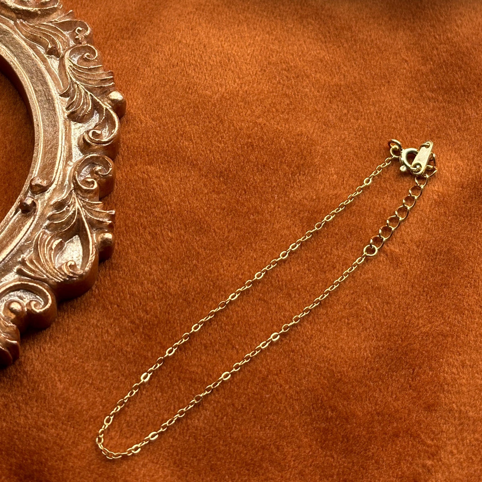 Daily Everyday Basic Minimalist Silver Bracelet, Golden Thin Chain Bracelet, Gold Plated Sterling Silver Jewellery, Dainty Elegant Jewelry