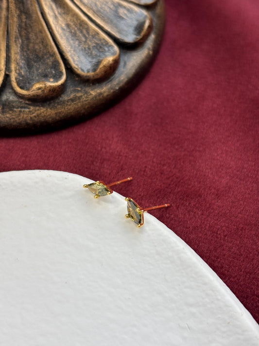 Mini Olive Stud Earrings