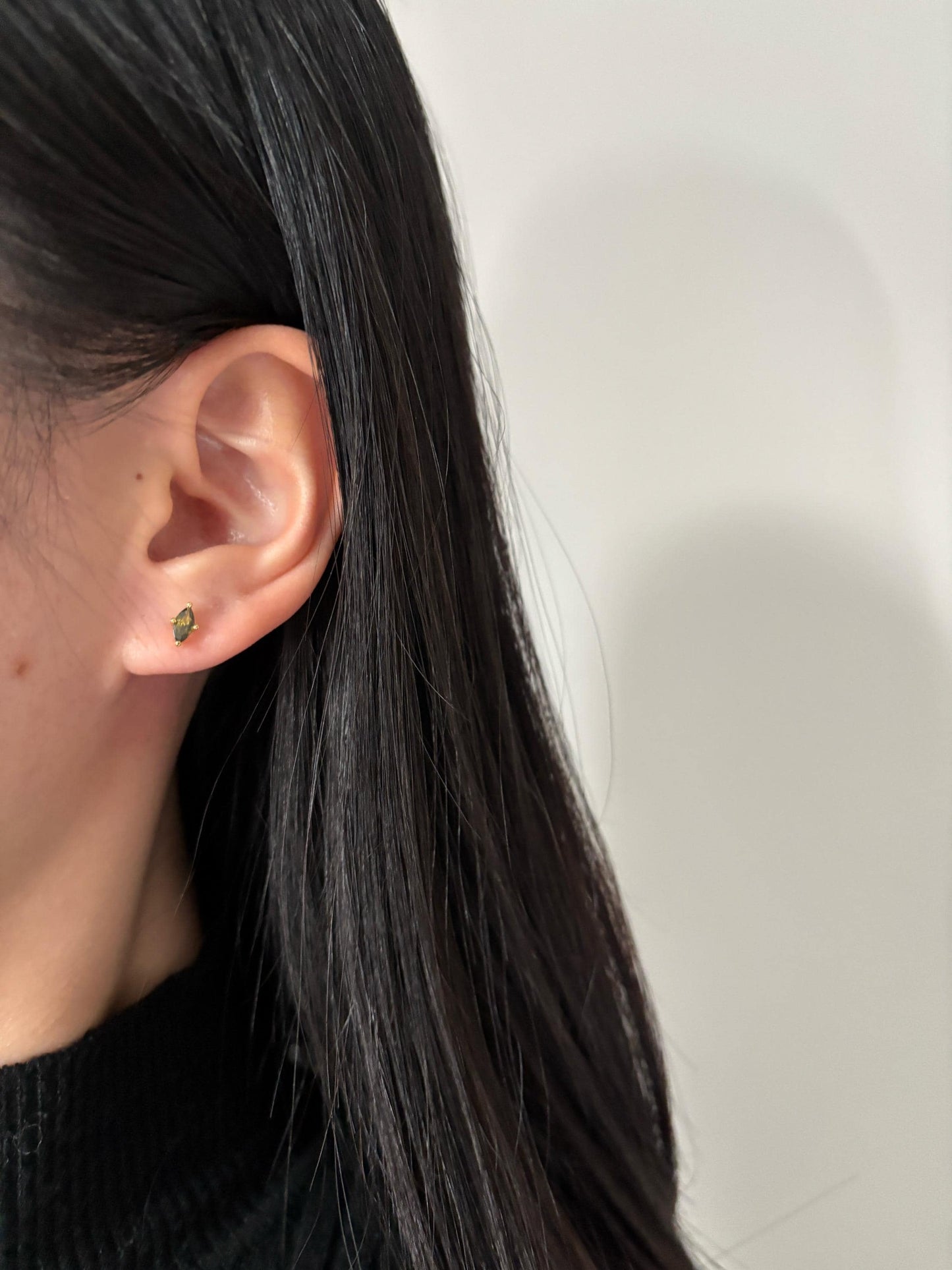 Mini Olive Stud Earrings