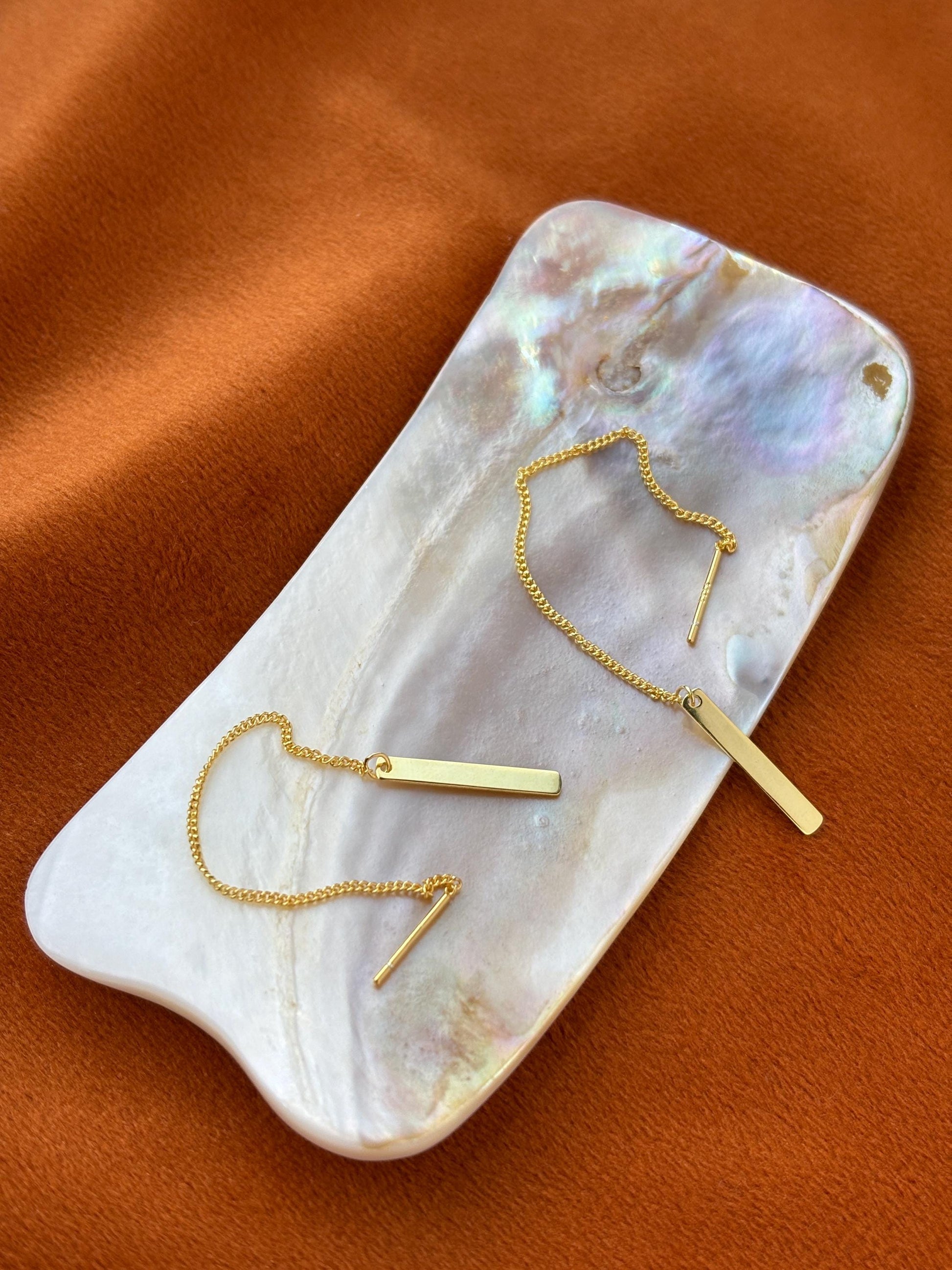 Dainty Chain Threader Earrings