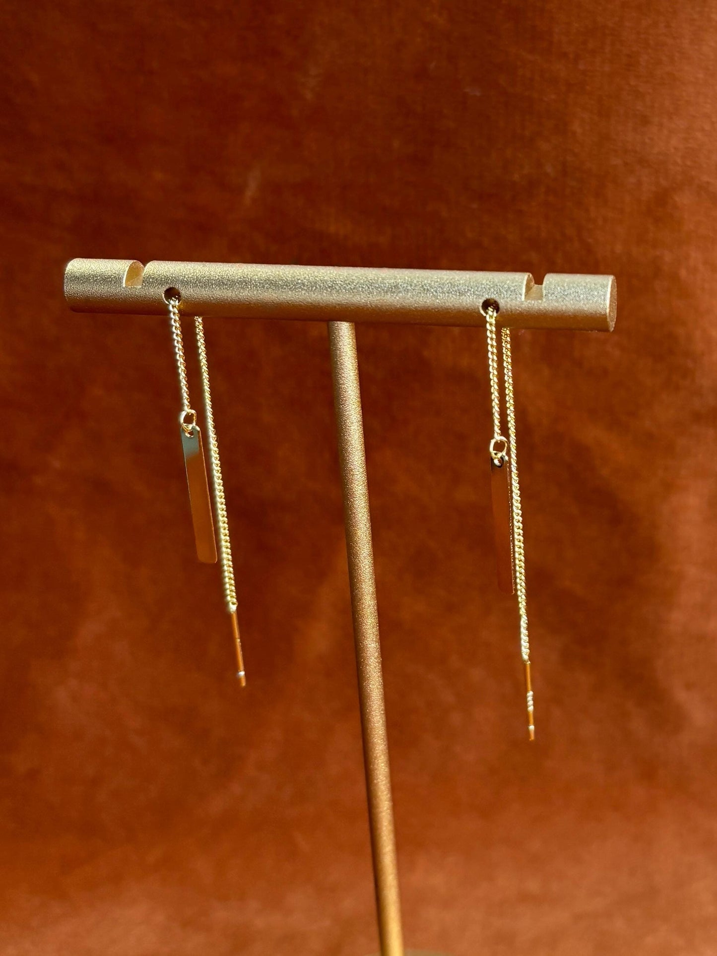 Dainty Chain Threader Earrings