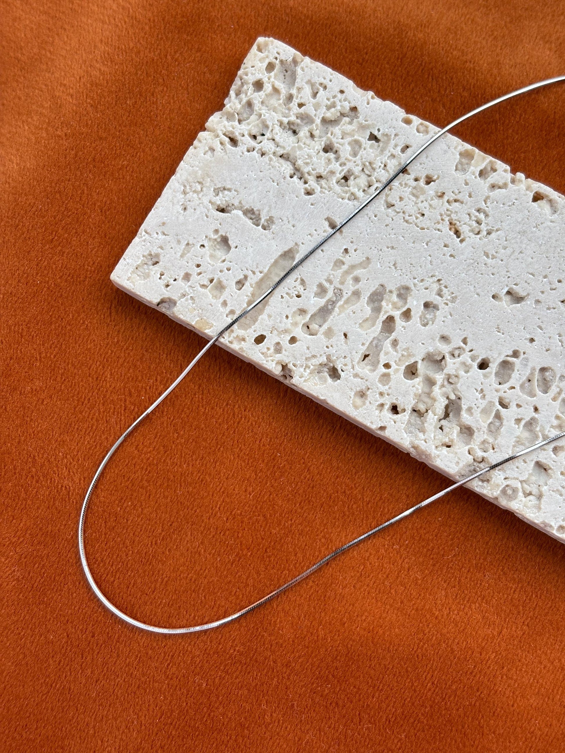 Basic Snake Bone Chain Necklace, Golden Clavicle Thin Necklace, Gold Plated Silver Minimalist Everyday Jewellery, Dainty Elegant Jewelry