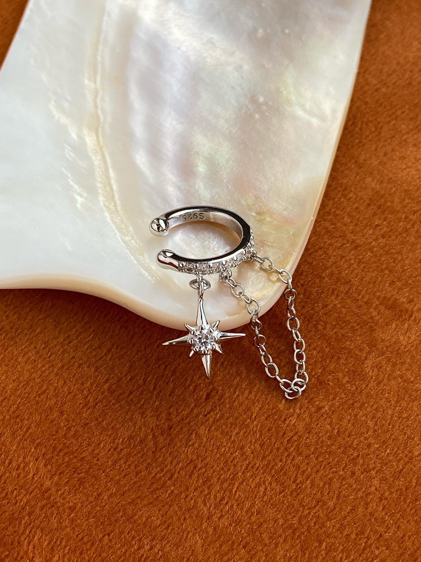 Dainty Golden North Star Ear Cuffs Jewelry