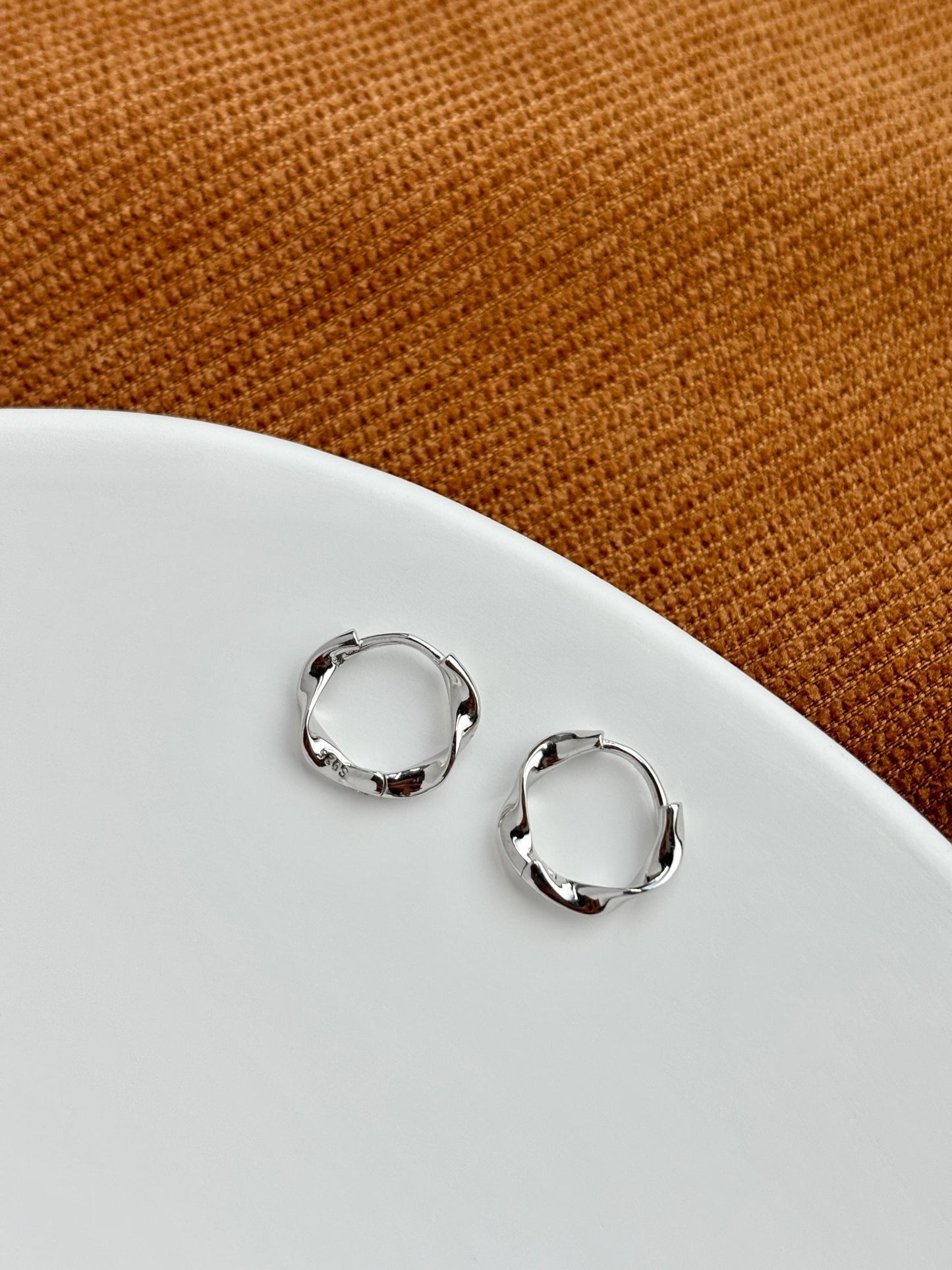 Silver Spiral Earrings