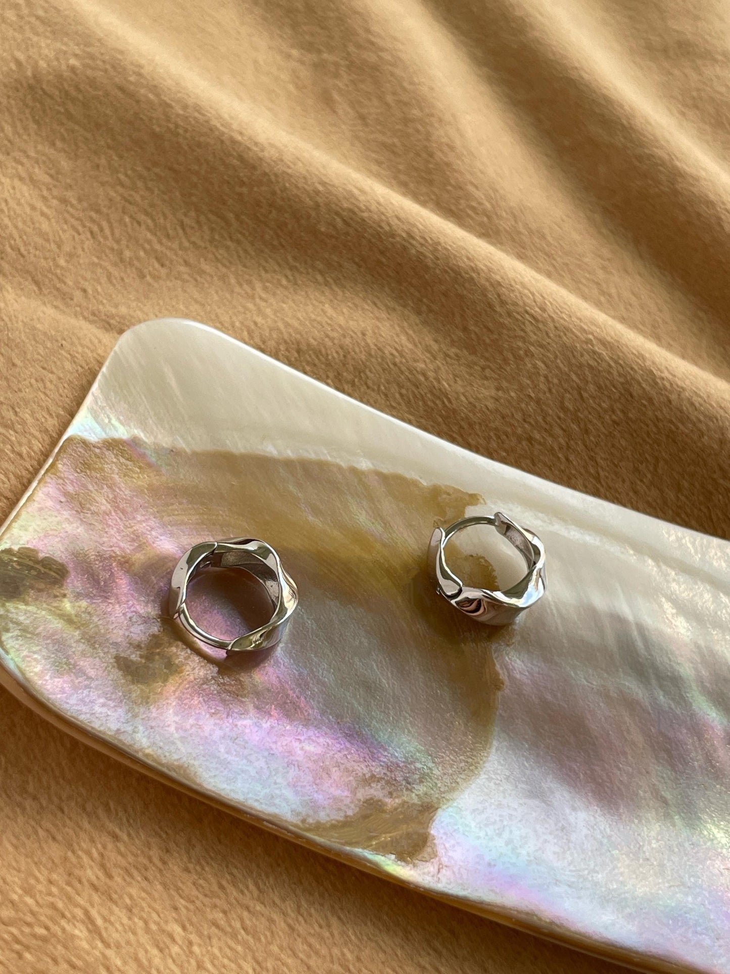 Basic Twist Hoops, Thick Spiral Earrings, Chunky Twisted Huggie Jewelry, Daily Everyday Hoop, 18K Gold Plated 925 Sterling Silver Jewellery