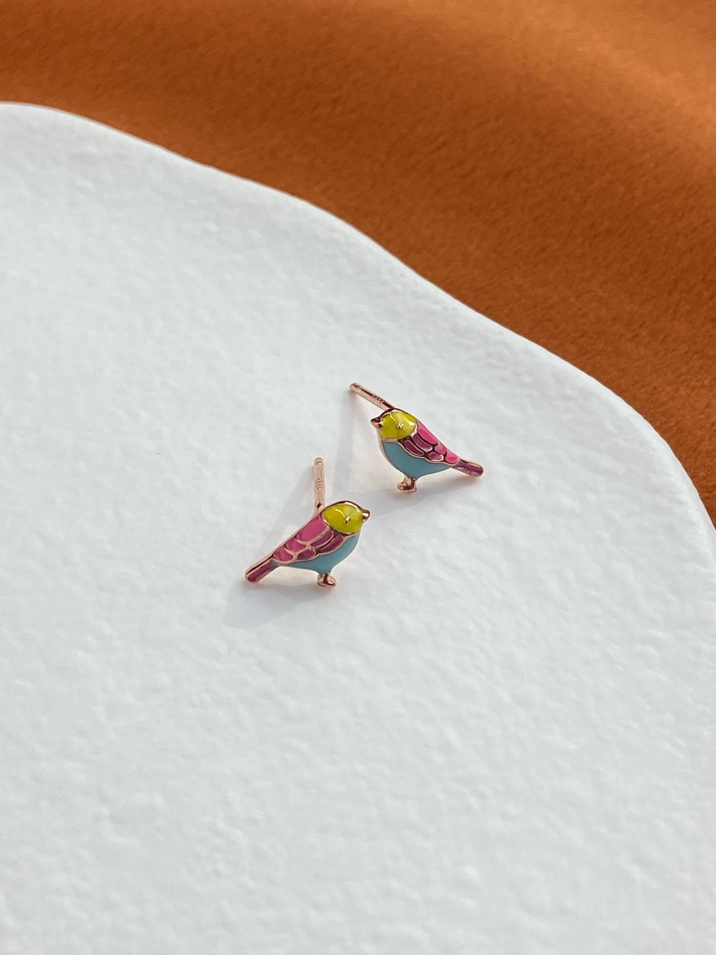 Mini Cute Birds Stud Earrings