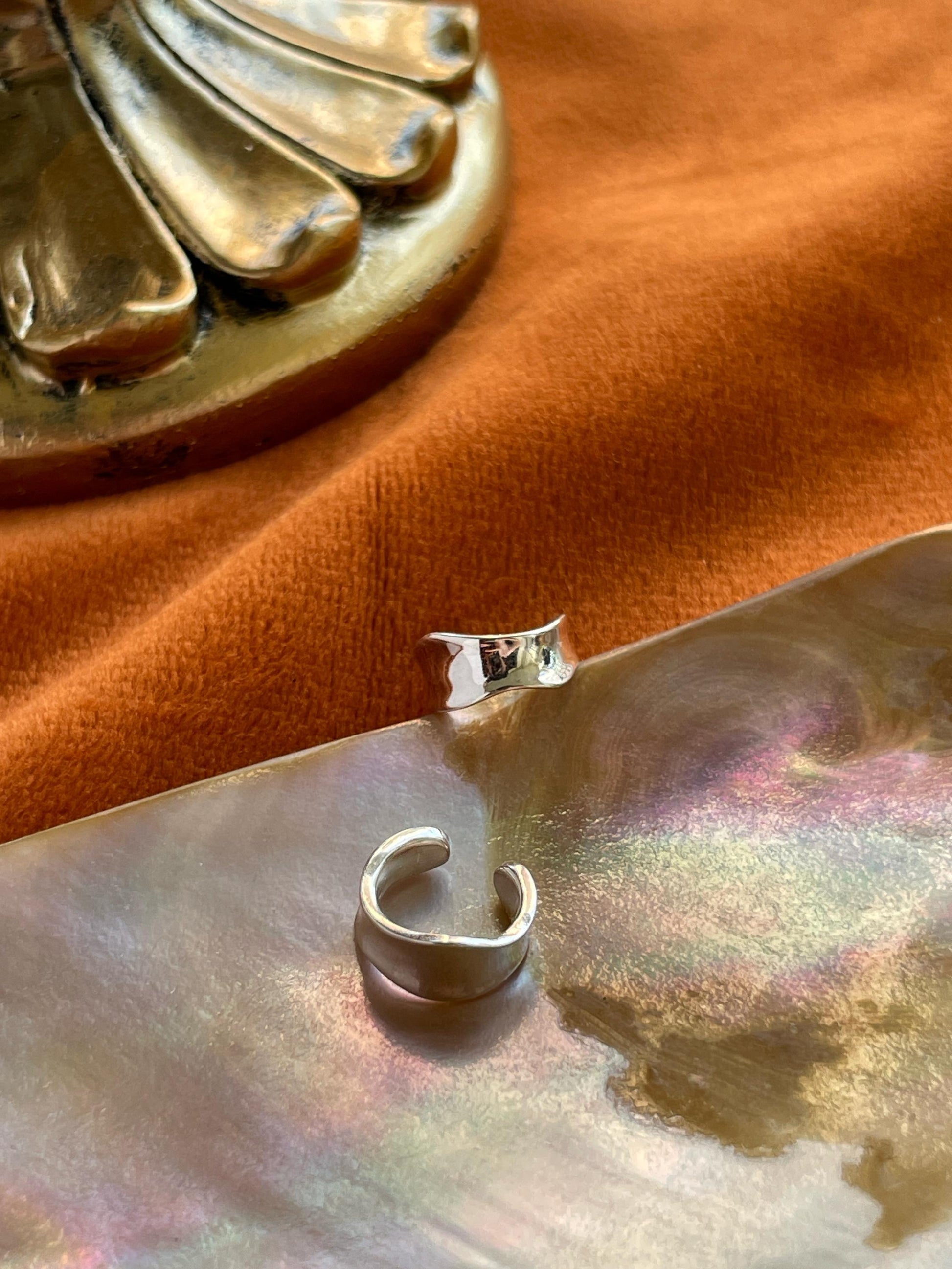 Minimalist Plain Ear Cuff, Daily Simple Non-Piercing Earrings, Irregularly Shaped Silver Ear Cuffs Jewelry, Dainty Helix Earcuff Jewellery