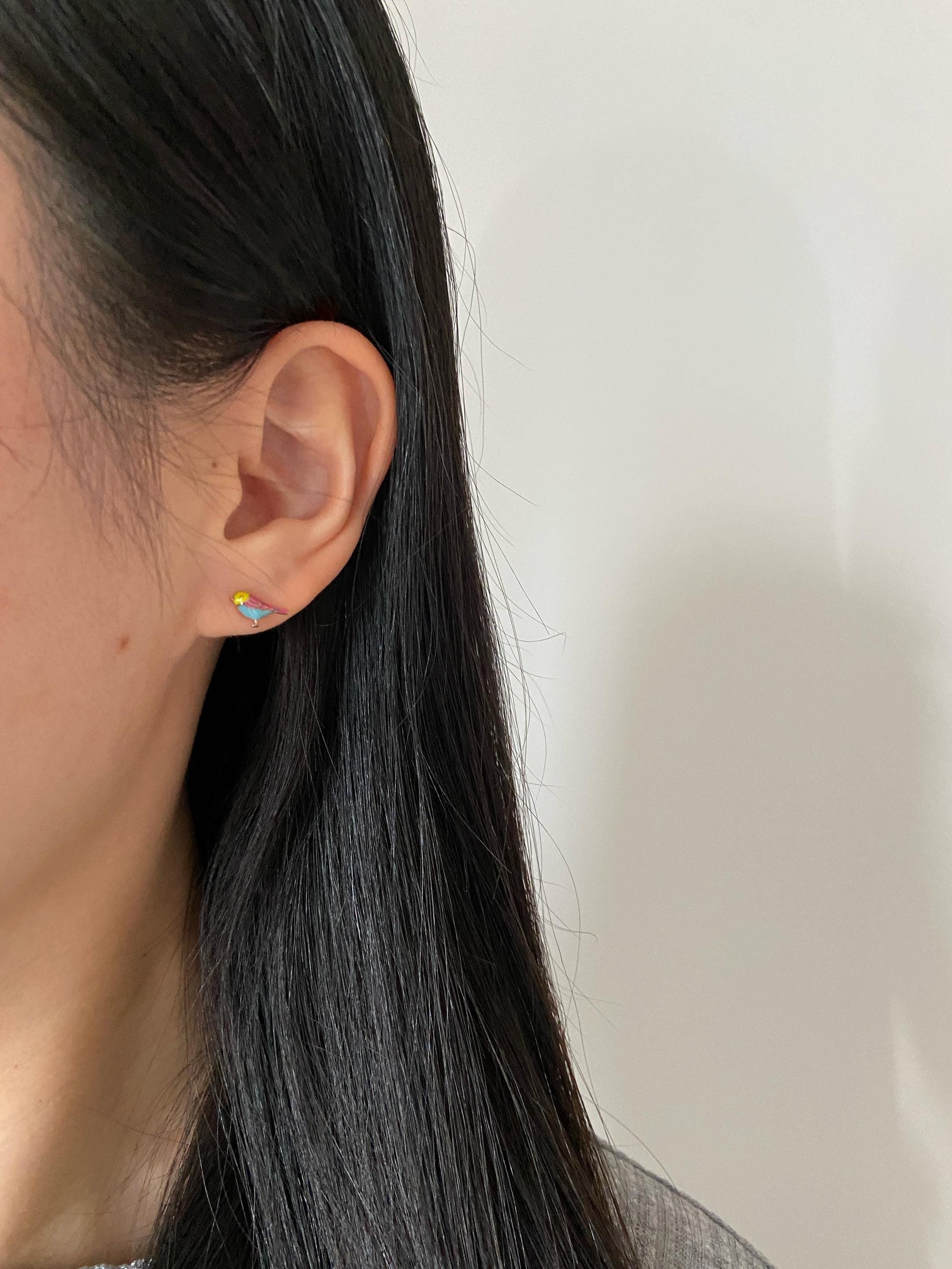 Mini Cute Birds Stud Earrings